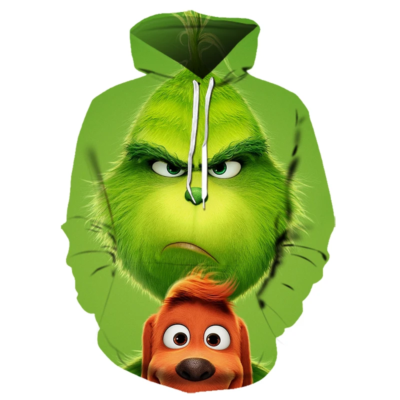 Лето Новая мужская мода 3D Толстовка grinch анимированный Хэллоуин/Рождество зеленый charactergrinch толстовка, Азиатский размер S-6XL - Цвет: lms1706