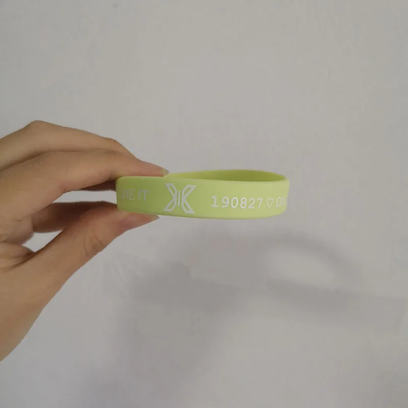 kpop Silicone Rubber Band Elastic Green Yellow Produce 101 x1 Quantum Leap X1 Fly Hand Decor FLASH KIM YOHAN CHO SEUNGYOUN
