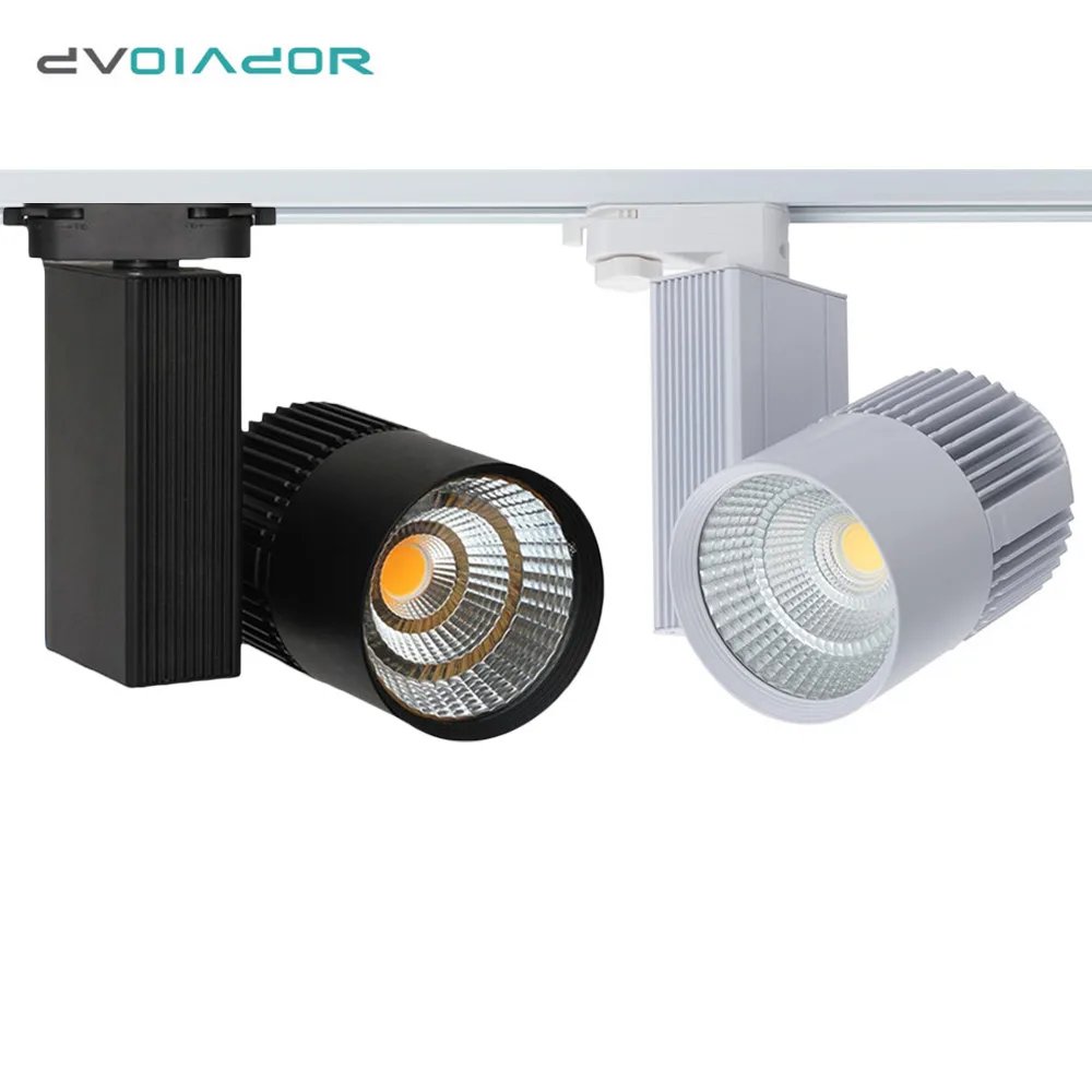 

High Power LED Led Track light 20W 25W 30W Aluminum Ceiling Rail Track lighting Fixtures Adjustable Spotlights for Shop Store