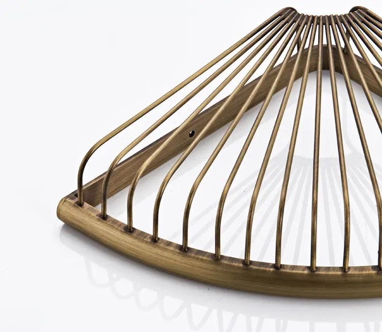 Tan archaize color restoring ancient ways all quality chrome plated copper double Angle basket basket fan delta 