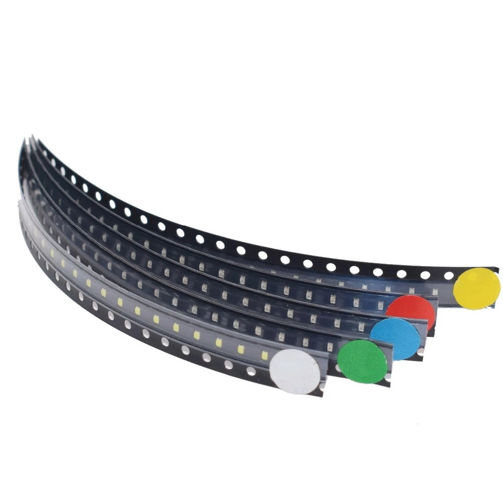 100 шт./лот 5 цветов 0603 SMD светодиоды каждый 20 шт. сверхъяркий
