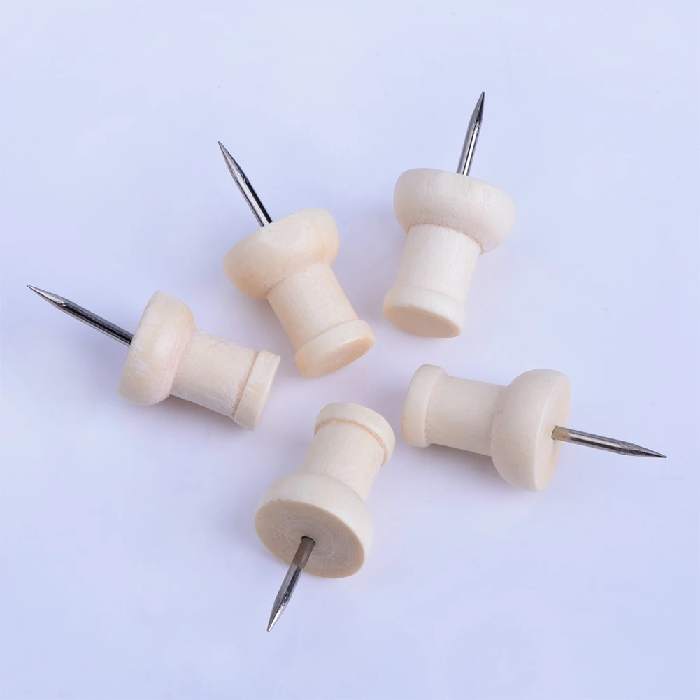 1 коробка для дома деревянный Thumbtack ногтей офис Ремесло карта с организации контейнер фото стены Декоративные школы пробковая доска Push Pin
