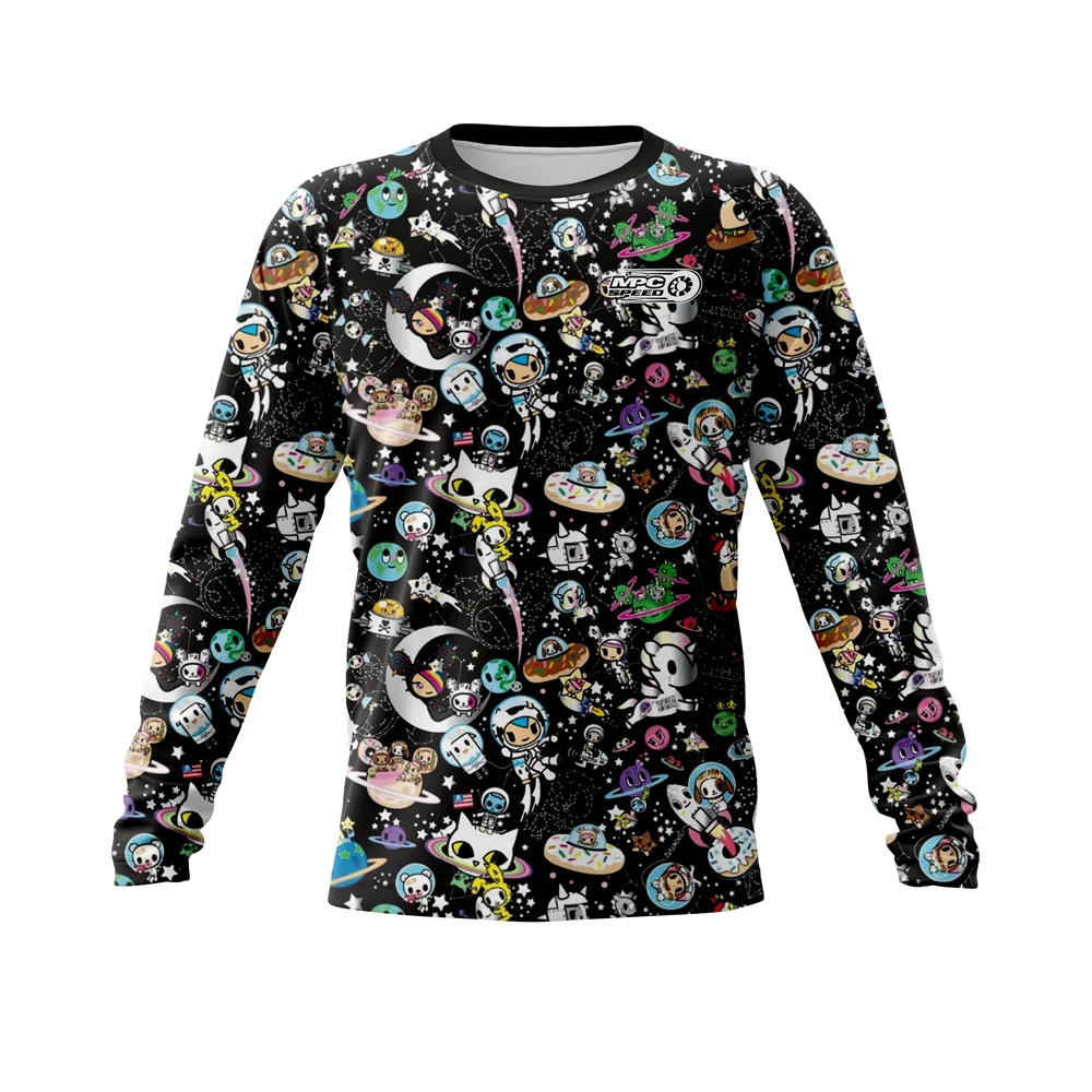 thumbnail image 1 of Maillot de manga larga para hombre, camiseta negra Mpc Speed Motocross, ciclismo todoterreno, Dirt Bike, ATV, MTB, DH Racing, 1 of 4