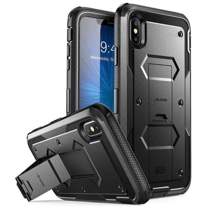 I BLASON для iphone Xs Max чехол Armorbox полный корпус сверхмощный ударопрочный со встроенной защитой экрана и