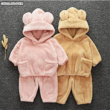 

Baby Boy Clothes Autumn Winter Baby Girl Clothes Set Hooded Baby Clothing Set Swatshirt Coat + Pants 2pcs Baby Clothes Outfit