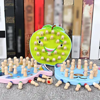 

Kids Memory Chess Stick Board Game Neutral Wooden Logical Thinking Training Toys Educational Toys 1 Piece