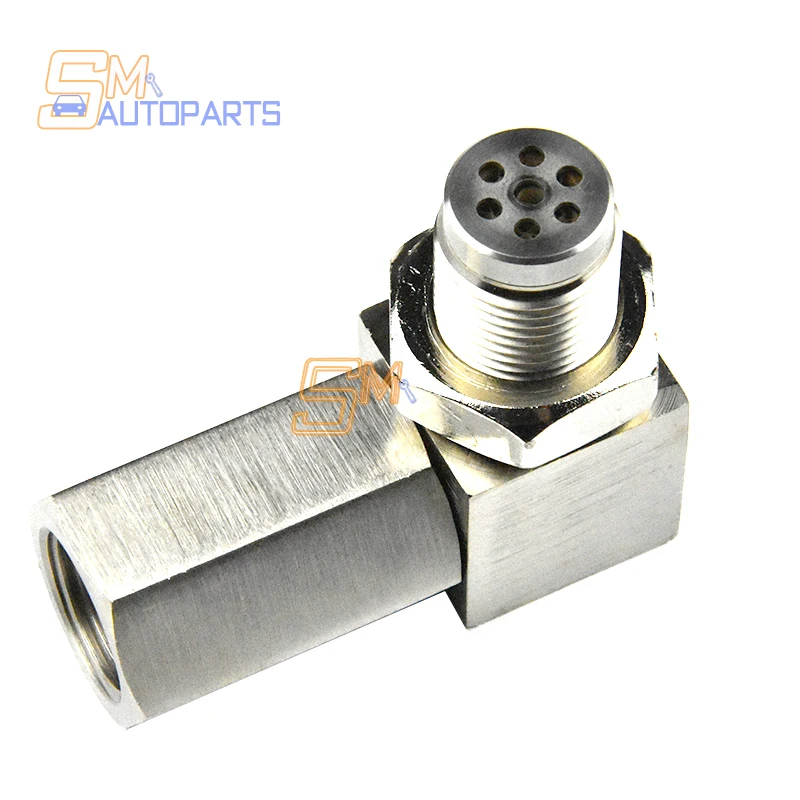 Universal 90 Degree O2 Sensor Spacer Engine Light CEL Check Bung Mini