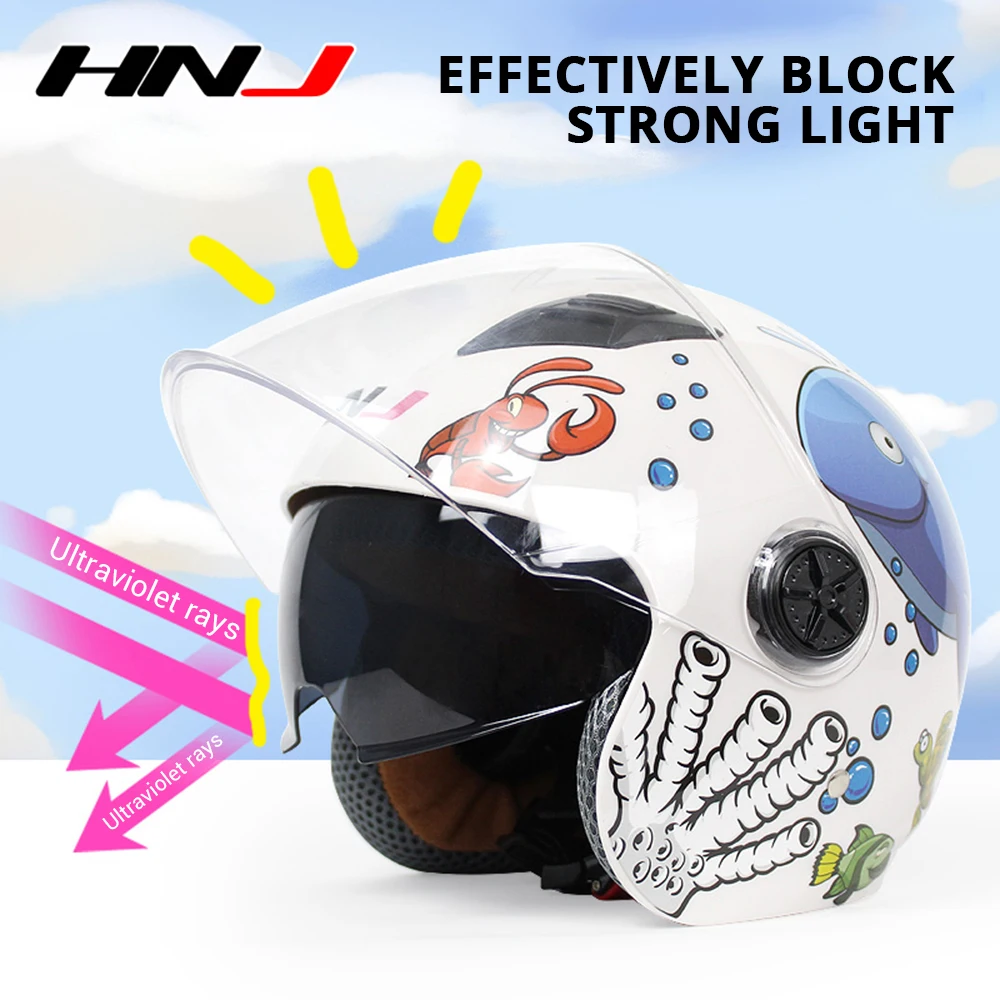 Yellow Children Motorcycle Helmet Capacete Moto Winter Kids Full Face Riding Motocross Helmet Cascos Para Moto Motorbike Helmets