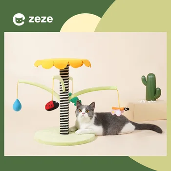 

Garden suspended ball cat frame climbing frame multi-functional small scratching post climbing post jumping platform cat toys