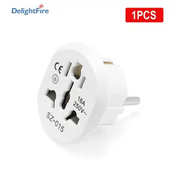 

EU Plug Adapter Universal Travel Adapter 16A 250V EU Converter Socket AU US UK CN To EU Wall Socket AC High Quality CE