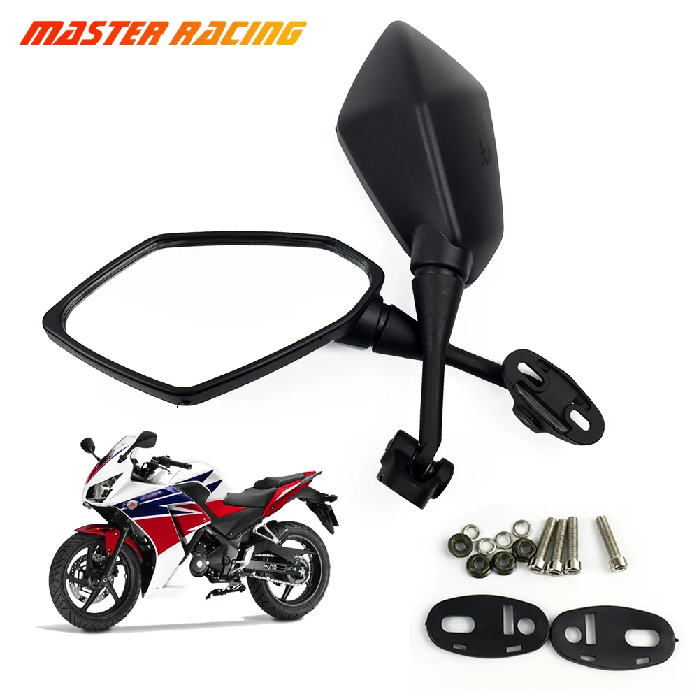 Мотоцикл боковые зеркала заднего вида для Honda HYOSUNG GT250R 125R GT650R CBR1000RR CBR600 F4 F4I CBR1000 CBR250 VFR400