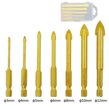 

Hot Outdoor Shank Type Triangular Tile Alloy Bits Ceramic Tile Hole Opener Tools Cemented Carbide Triangular Drill Bit Set