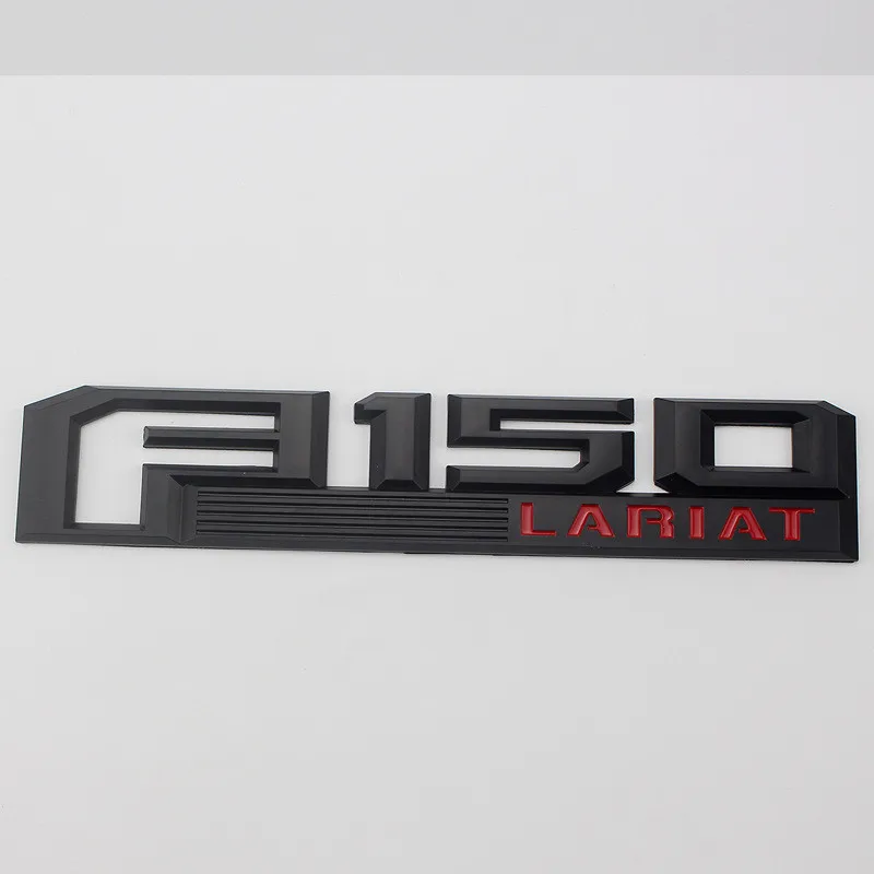 20 шт. 26,3 см* 5 см ABS пластик F150 LARIAT F150 XLT Эмблема для багажника значок боковые наклейки с логотипами черный, серебристый