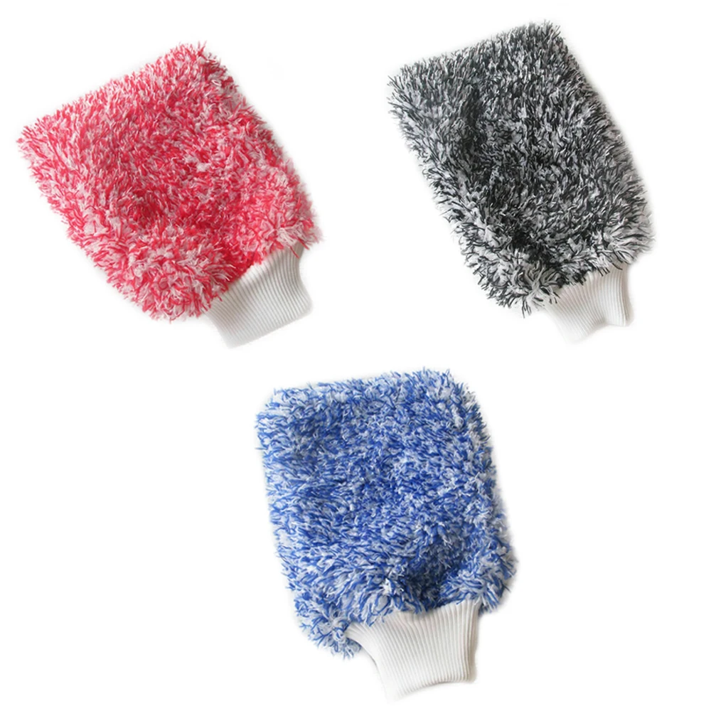 

Towel Cleaning gloves Car Cleaning Wash Soft Microfiber Gloves Detailing Wash Mitt Cloth