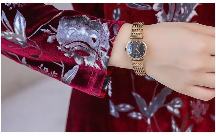 cheongsam современный аозай Вьетнам вьетнамский аозай qipao Винтаж Новинка женские Цветочные Туфли-Винтаж бархатные сапоги в стиле ретро, платье в китайском стиле