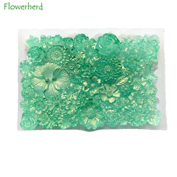 

Flower Bush Cake Mold Rose's Cluster Silicone Mold Baking Tools for Cakes Sunflower Chrysanthemum Fondant Cake Decorating Tools