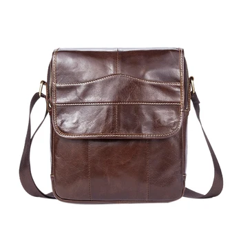 

Mva Messenger Bag Men'S Shoulder Bag Leather Strap Small Casual Flap Men'S Men'S Crossbody Men'S Leather 1121.Oil Coffee