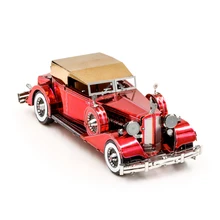 Puzzle métallique 3D, 12 modèles de voiture classique, kit d'assemblage, jouets cadeaux pour enfants, 1934