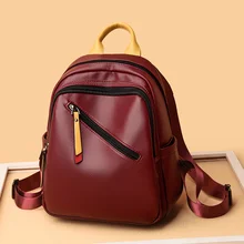 

2021 New Backpacks for Women Casual Travel Backpack Large Capacity School Backpack Girl Designer Pu Leather Backpack Sac A Dos