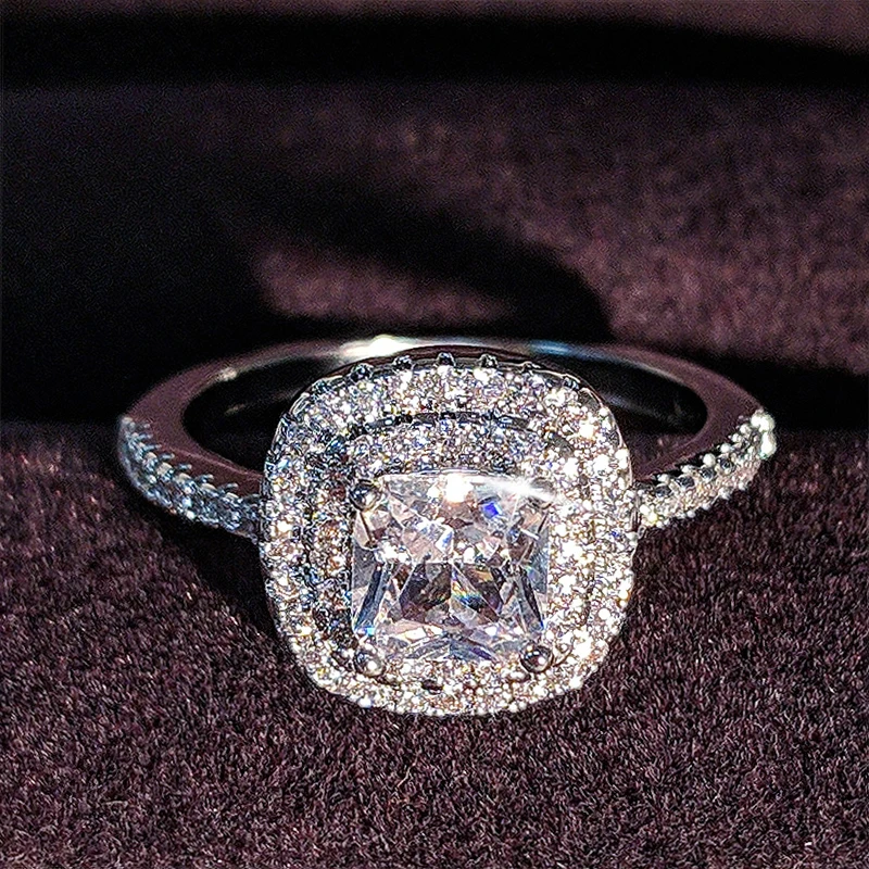 925 стерлингового серебра Новое обручальное кольцо для женщин палец модные дропшиппинг поддерживается ювелирных изделий moonso R5011