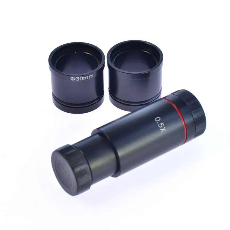 Видео микроскоп камера 0.5X C-Mount объектив адаптер 23,2 мм 30 мм 30,5 мм CCD CMOS камера адаптер цифровой окуляр аксессуары