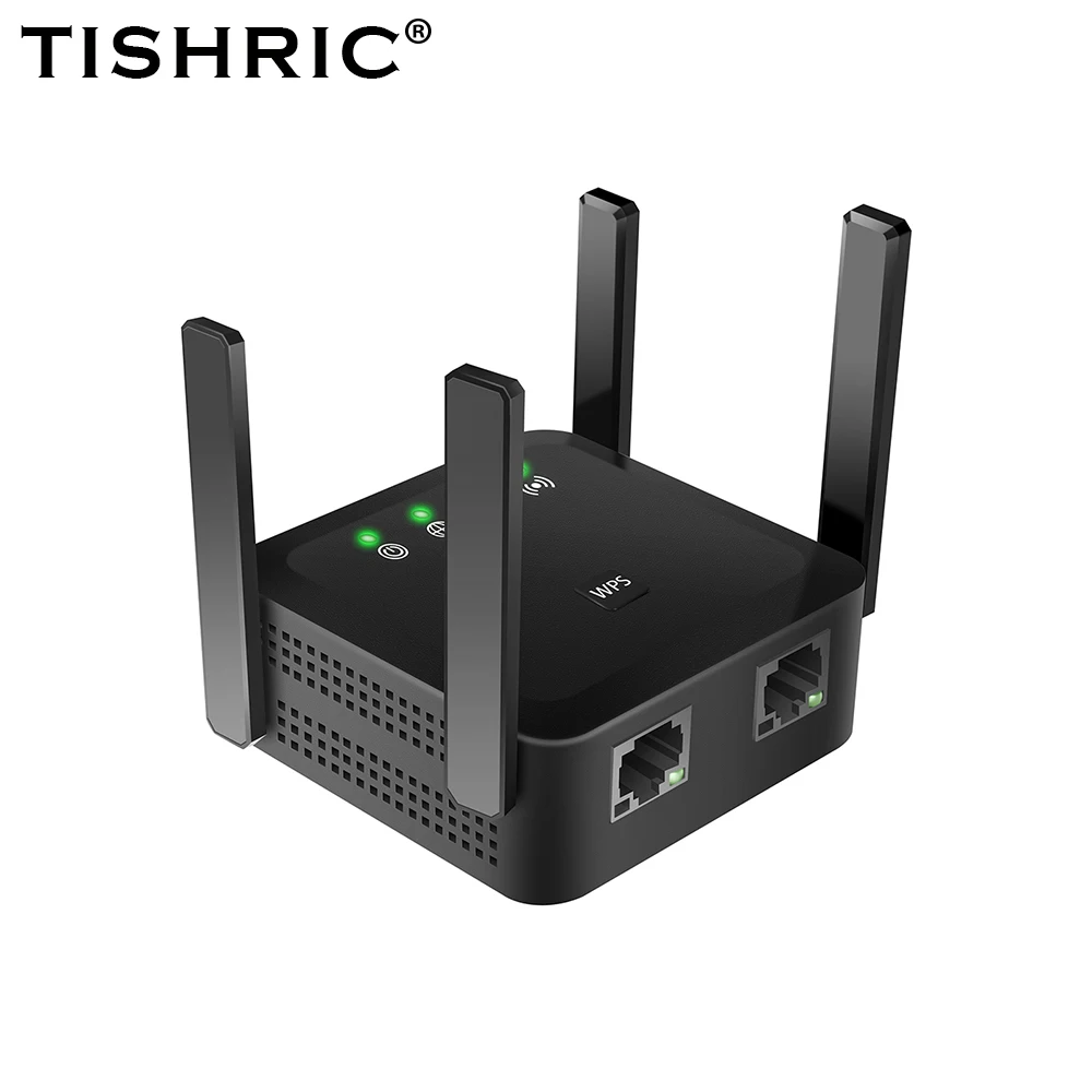 amplifier with wifi TISHRIC Repeater Wifi Router 1200M Wifi Tầm Xa Repeater Bộ Khuếch Đại Tín Hiệu Wifi Tăng Áp Tiếp Sóng Không Dây 5G Router Gigabit wireless routers Wireless Routers