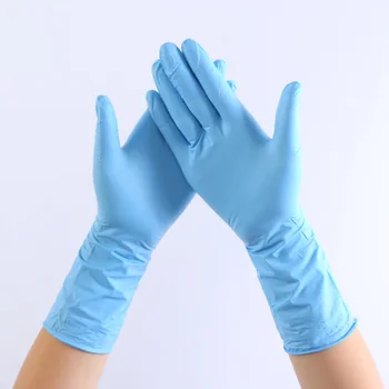 

100 Pcs Disposable Gloves 12 Inch Extended Wear-Resistant Latex Gloves Factory Clean Room Laboratory Protection Gloves