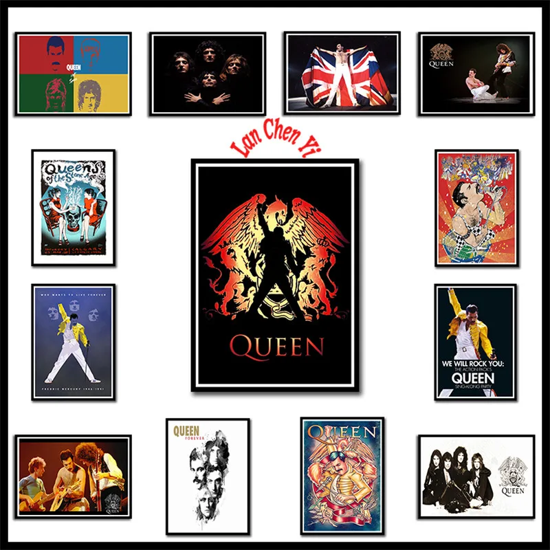 Постеры бумажные с покрытием рок-группы Queen домашний декор настенная живопись