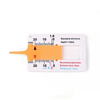 

Measure Tool Tyre Tread Depth Gauge Tread Depth Meter for Car Trailer Motorcycle Caravan Trailer Wheel Car Accessories