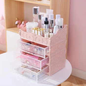 

Drawer-Type Cosmetic Storage Box Desktop Multi-Layer Rack Jewelry Finishing Storage Box Makeup Brush Holder Storage Box