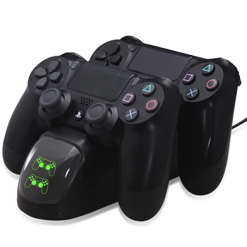 

USB 5V Controller Charger Dual Controller Charging Dock Station with Display Screen for PS4 / PS4 Slim / PS4 Pro Controller
