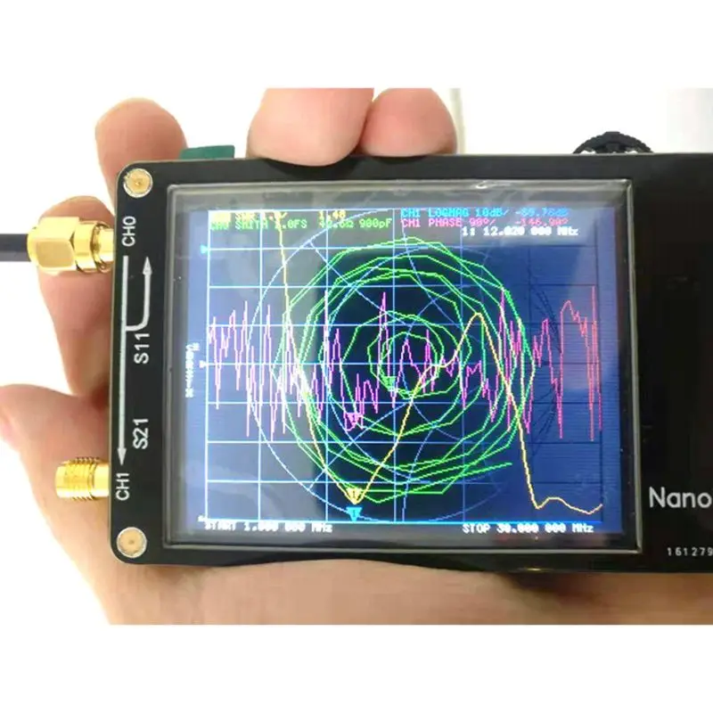 Антенный сетевой анализатор 50 KHz-900 MHz UHF цифровой экран дисплея Профессиональный VHF MF