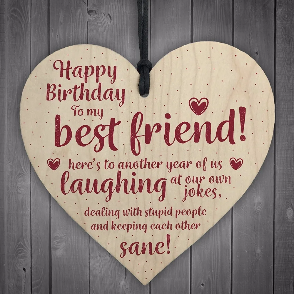 5-Meijiafei-Happy-Birthday-Best-Friend-Wooden-Friendship-Sign-Birthday-Plaque-Thank-You-Keepsake-Gift