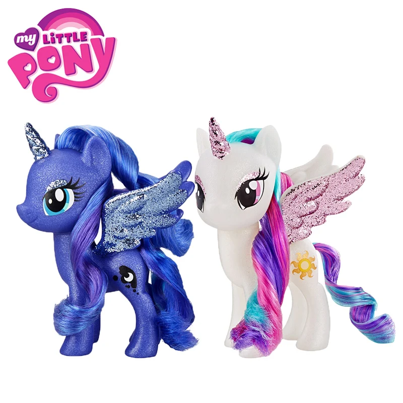 15 см игрушки My Little Pony Royal Princess Luna Celestia блестящие ПВХ Фигурки Коллекционная модель