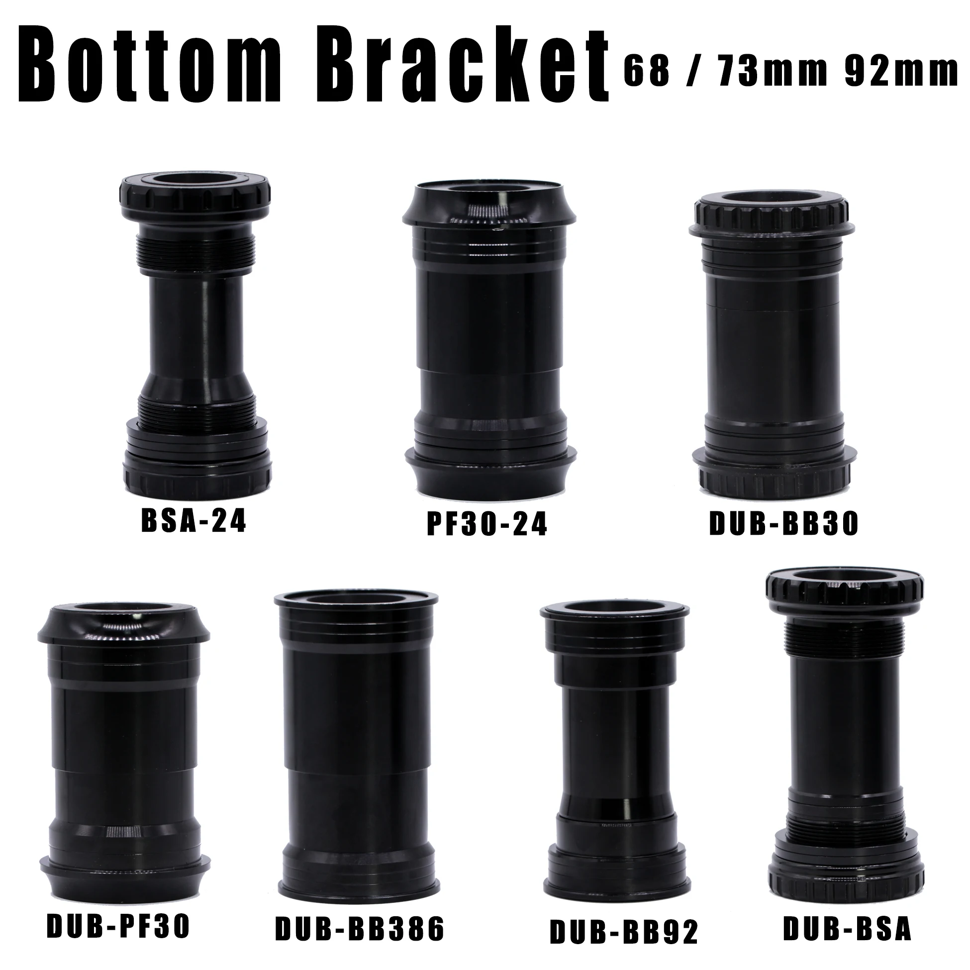 Нижний Кронштейн DUB для SRAM MTB/ Road BSA BB92 PF30 BB30 BB386 24 мм 28 99 68/73 92 совместим с
