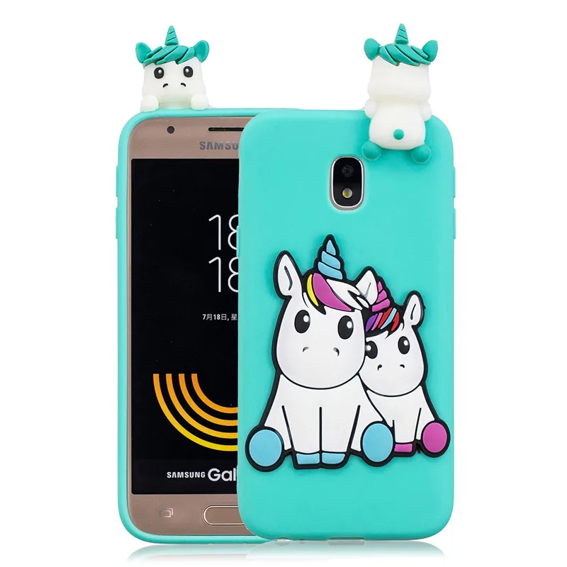 M 3D Милый Панда Единорог кактус силиконовый чехол для телефона на Fundas samsung Galaxy J3 J5 J7 A7 A3 A5 чехол для женщин и детей - Цвет: M