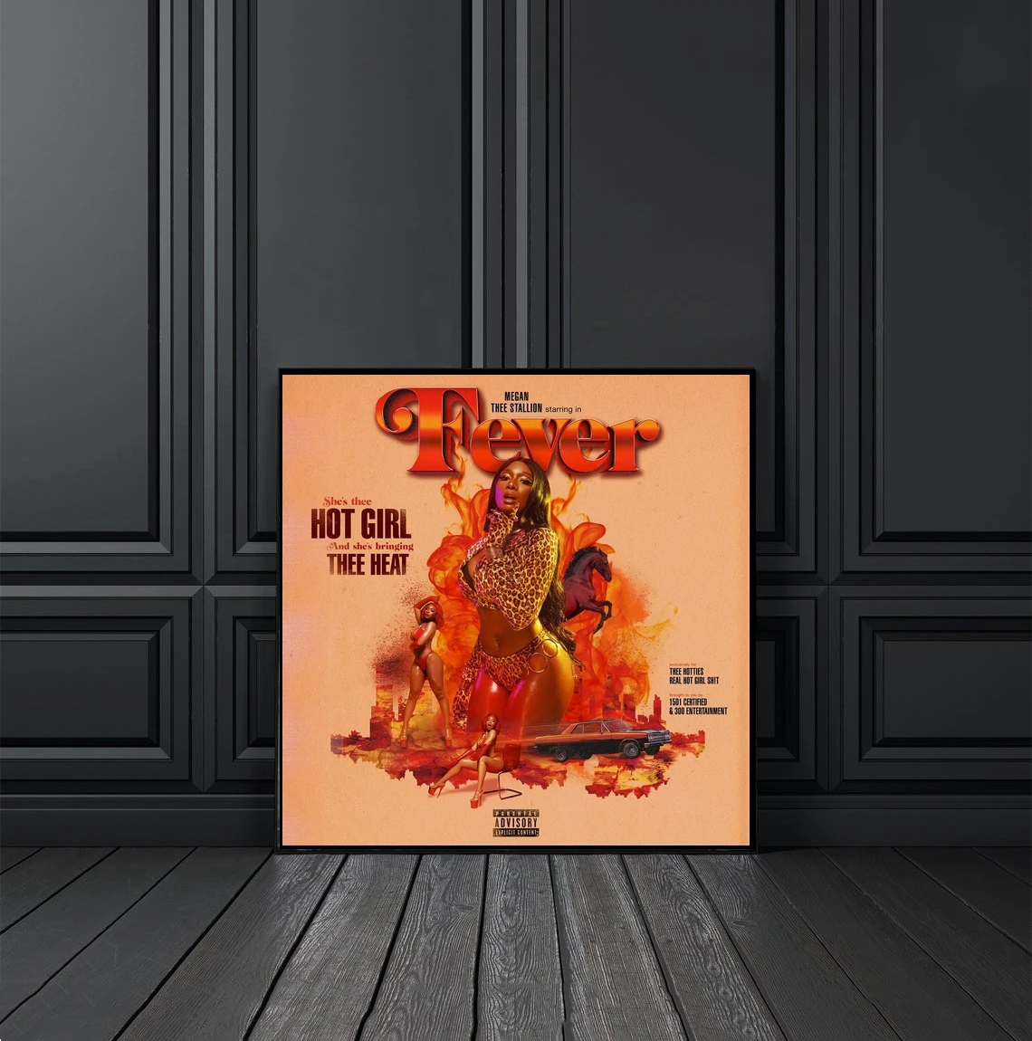 Megan Thee Stallion Fever Music Album Cover Poster Canvas Print Rap Hip Hop Music Star Singer Wall Painting Decoration Painting Calligraphy Aliexpress