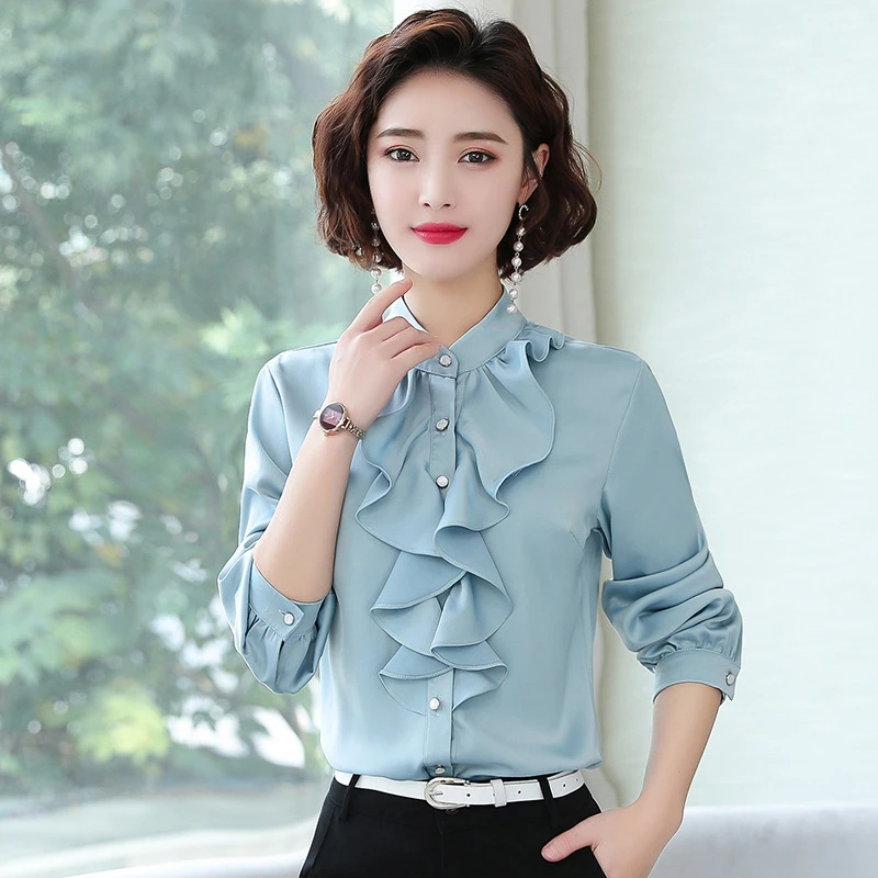 chiffon long sleeve shirt