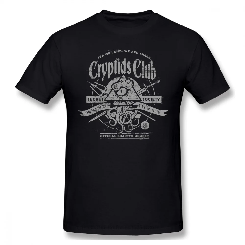 

Cryptids Club Print Cotton Funny Monster Hunter Felyne Palico Game Fashion Streetwear T-shirt