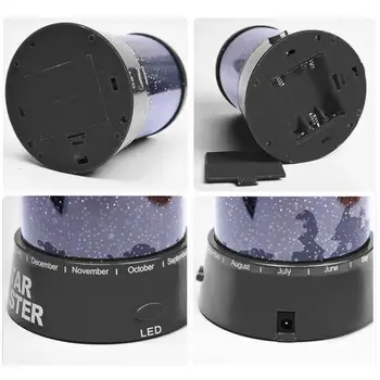 

Lamp Projector Lights Starry Night Gifts Led Projection Projection Projection Light Children Cosmos Beauty