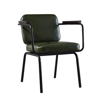 

American industrial style dining chair retro iron office leisure back cafe loft chair designer creative chair