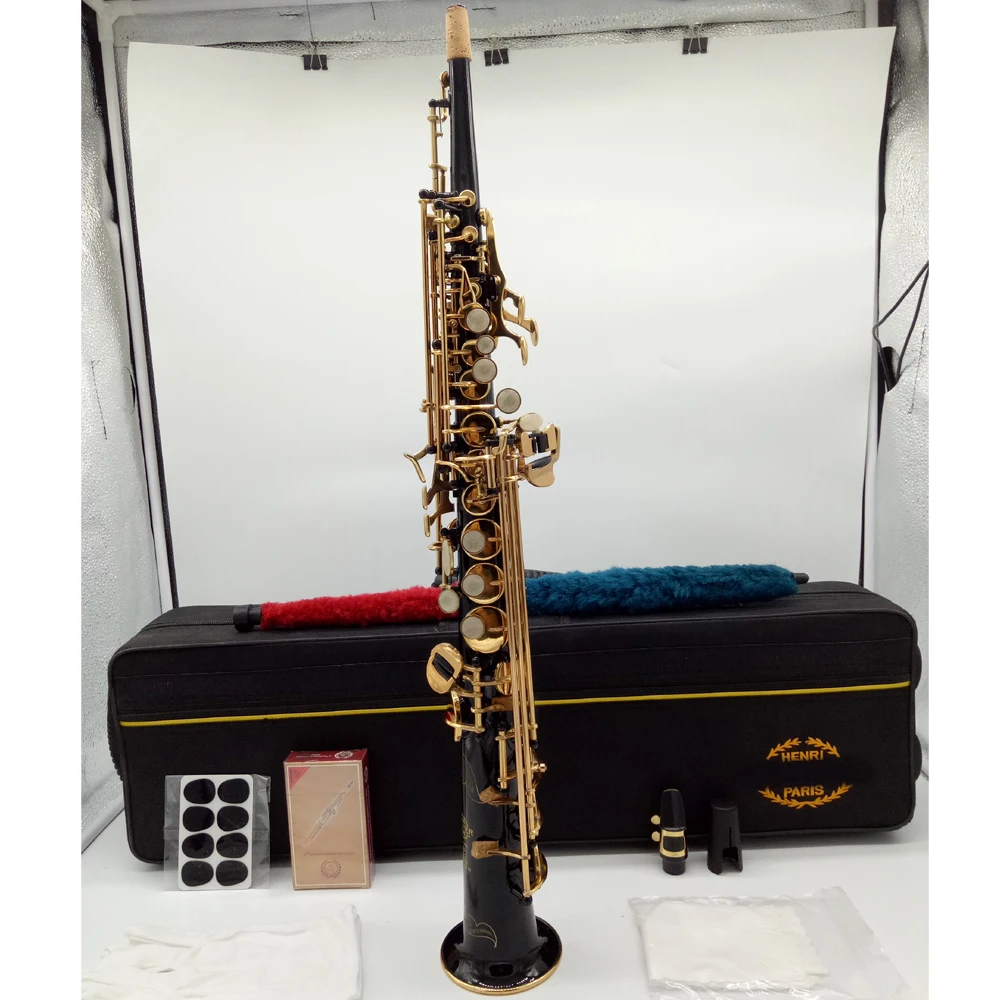 Бренд MFC сопрано саксофон 803 черный лак B-ровное Sax 80III с корпусом мундштук трос шеи