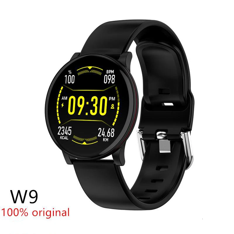 

New W9 Smart Watch HD Big Screen Bracelet Heart Rate Monitoring Weather Display Smart Band IP67 Sports Fitness Tracker PK L8 Q8