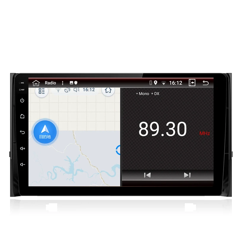 10,1 дюймов Восьмиядерный Android 8,1 Автомобильный gps навигатор для Skoda Kodiaq- wifi Bluetooth зеркальная связь с разделенным экраном