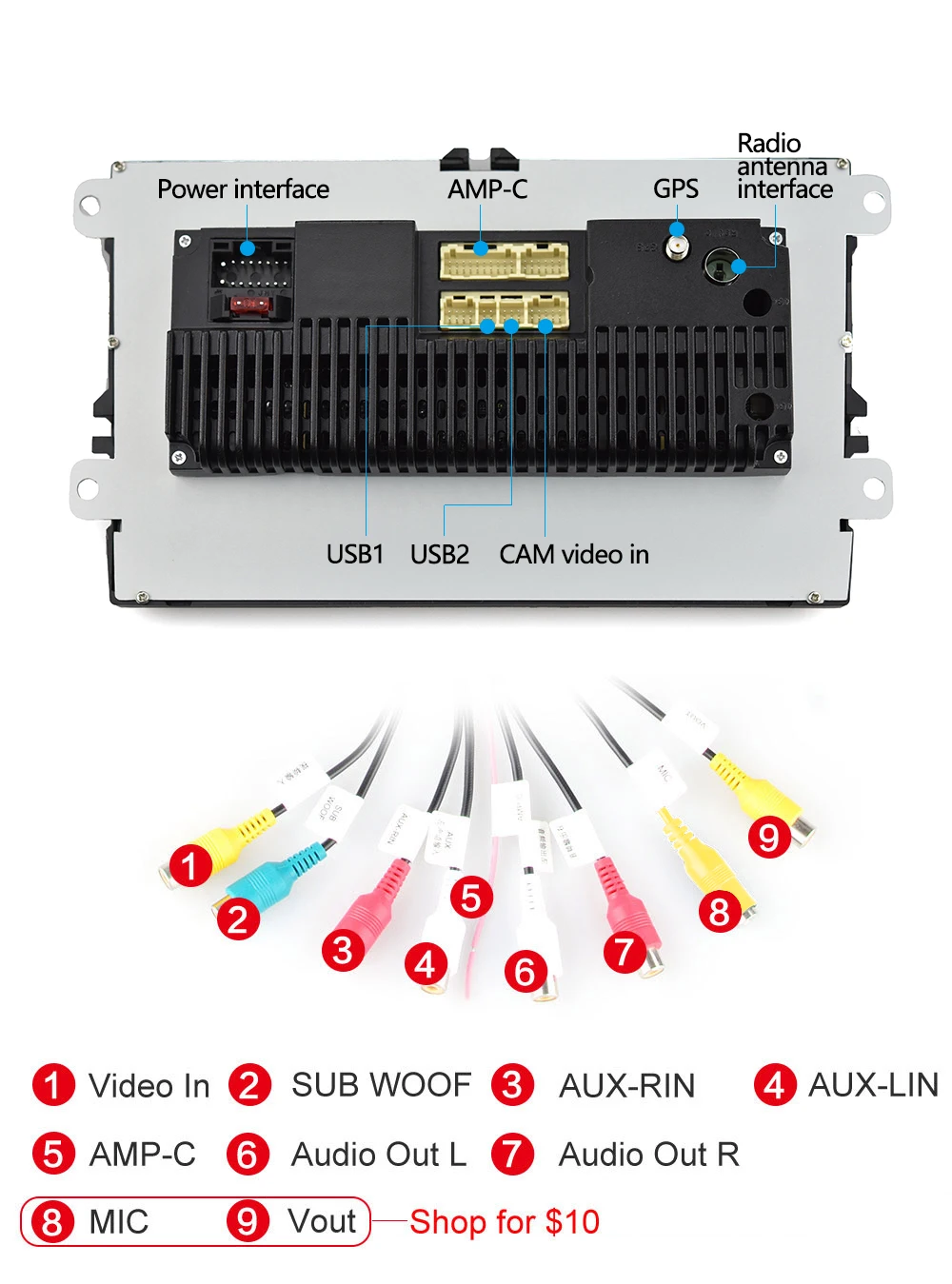 Дешево Podofo 2din автомобильный Радио Android 8,1 мультимедийный плеер GPS навигация WIFI RCA стерео для Фольксваген Гольф Шкода сиденье авто радио