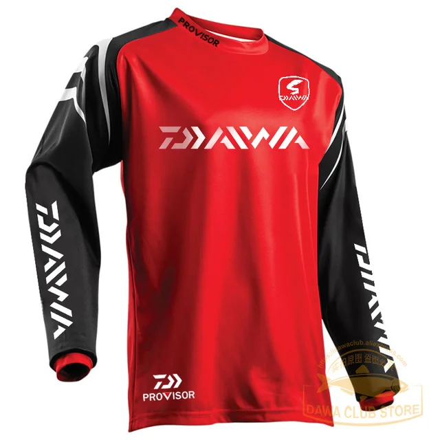 DAIWA одежда для рыбалки быстросохнущая Солнцезащитная футболка с защитой от УФ-лучей Жилеты Спортивная одежда для рыбалки рубашки для рыбалки одежда для велоспорта - Цвет: 555