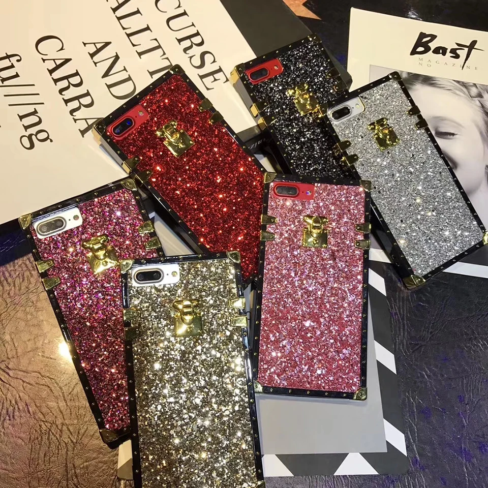 

Stylish luxury flash drill phone case for iPhone X XS XSMax XR case shockproof and anti-fall for iPhone 6 6s 7P 8plus FUNDA