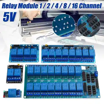 

5V 12V 24V 8/16 Channel Relay Shield Module DC with Optocoupler LM2576 Microcontrollers Interface Power Relay For 5V