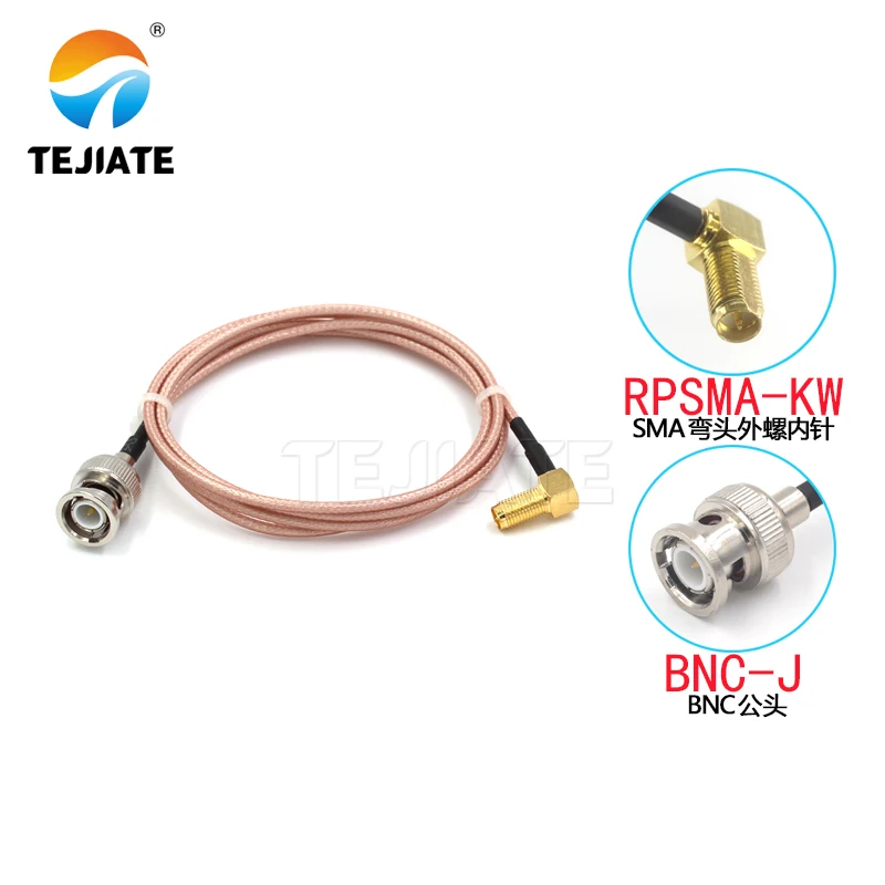 

1PCS TEJIATE Adapter Cable BNC To RPSMA Type BNC-J Convert RPSMA-KW 8-90CM 1M 1.5M 2M Length Connector RG316 Wire