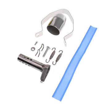 

Silver Stainless Steel Motorcycle Exhaust Muffler Pipe & Silencer 38MM-51MM